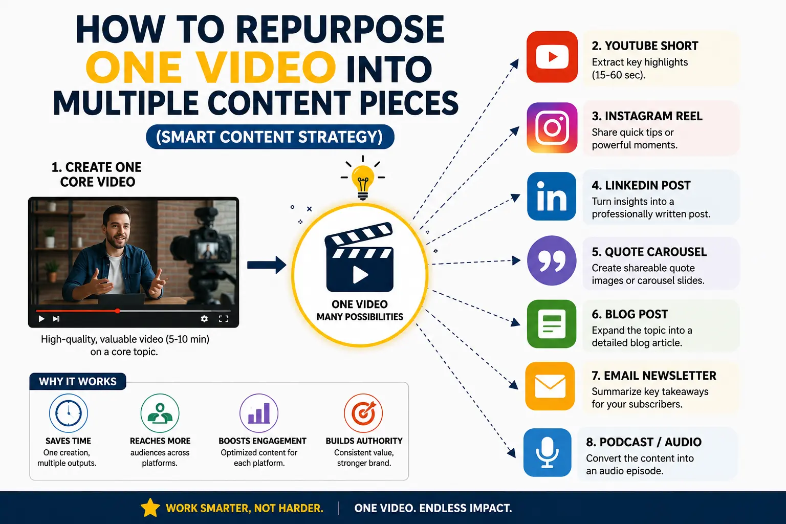 How to Repurpose One Video into Multiple Content Pieces